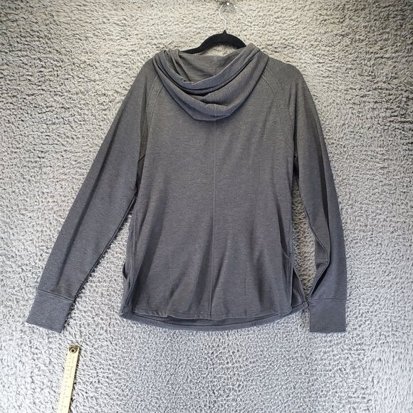 Title Nine Top Womens Size Small Gray Pullover Sweatshirt Athletic Hoodie - Picture 8 of 9